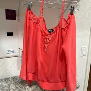 Cold shoulder blouse from bebe